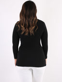 Cardigan lungo con tre bottoncini