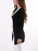Cardigan lungo con tre bottoncini