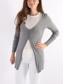 Cardigan lungo con tre bottoncini