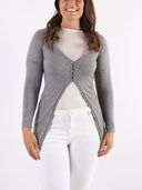 Cardigan lungo con tre bottoncini