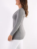 Cardigan lungo con tre bottoncini