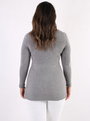 Cardigan lungo con tre bottoncini