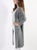 Cardigan lungo con taschine