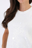 Top con paillettes