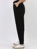 Pantalone paperbag con taschine rouches