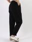 Pantalone paperbag con taschine rouches