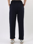 Pantalone paperbag con taschine rouches