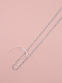 Collana lunga in cristalli con fiocchetto