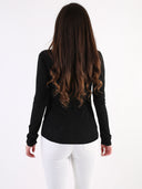 Maglia basic in misto viscosa e seta
