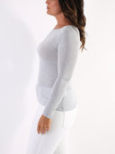 Maglia basic in misto viscosa e seta