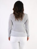 Maglia basic in misto viscosa e seta
