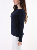 Maglia basic in misto viscosa e seta