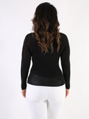Maglia basic in misto viscosa e seta