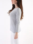 Maglia basic in misto viscosa e seta