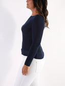 Maglia basic in misto viscosa e seta