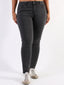 Jeans push-up curvy con brillantino