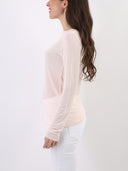 Maglia basic in misto viscosa e seta
