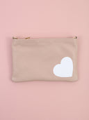 Maxi pochette Carol con cuore glitter e tracolla