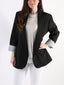 Blazer aperto con interno a righe