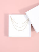 Collana 3 fili di strass