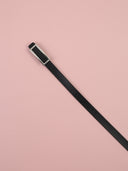 Cinturina in pelle con fibbia minimal