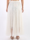 Gonna lunga con paillettes e tulle