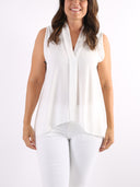 Top sottogiacca asimmetrico con pences