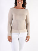 Maglia basic in misto viscosa e seta