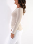 Maglia basic in misto viscosa e seta