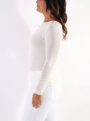 Maglia basic in misto viscosa e seta
