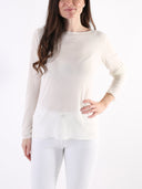 Maglia basic in misto viscosa e seta