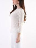 Maglia basic in misto viscosa e seta