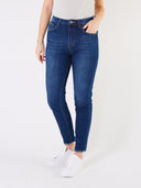 Blue jeans skinny sfrangiati