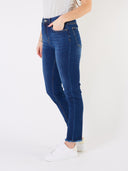 Blue jeans skinny sfrangiati