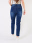 Blue jeans skinny sfrangiati