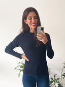 Maglioncino basic misto cashmere