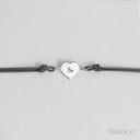 Bracciale in Argento 925 con cuore e cordino