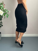 Gonna midi in misto viscosa