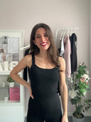 Top misto viscosa/cotone a costine