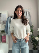 Maglione girocollo in baby alpaca