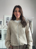 PREORDINE: Bomber in cotone Flora