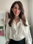 Camicia Marianna con scollo coreano