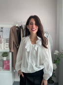 Camicia Laura scollo arricciato