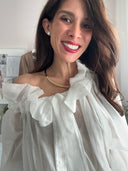 Camicia Laura scollo arricciato