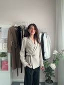 Blazer Haru con fiocco