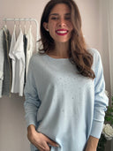 PREORDINE: Maglioncino leggero in viscosa con strass