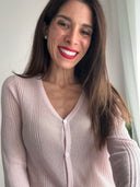 Cardigan in lyocel e lurex