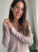 Cardigan in lyocel e lurex