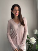Cardigan in lyocel e lurex