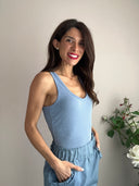 Top sottogiacca vogatore con lurex
